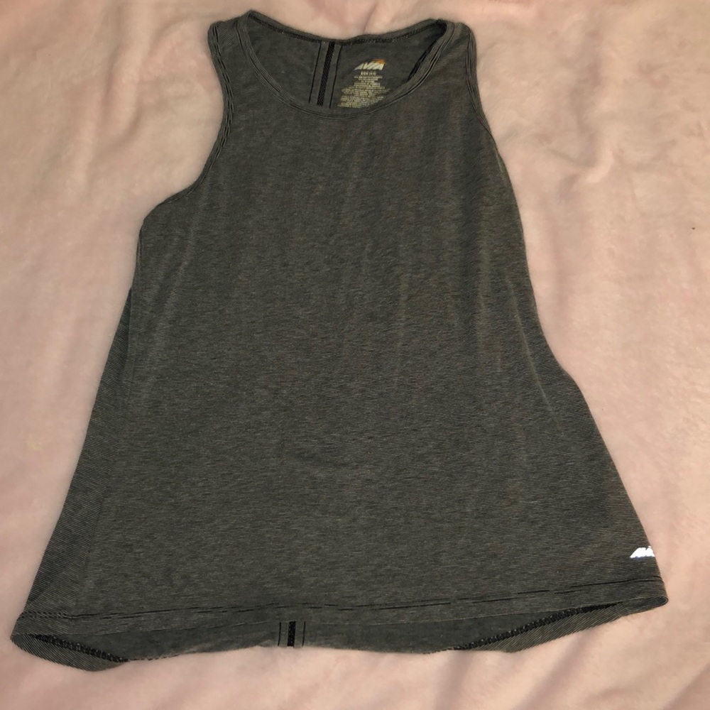 avia striped workout tank top